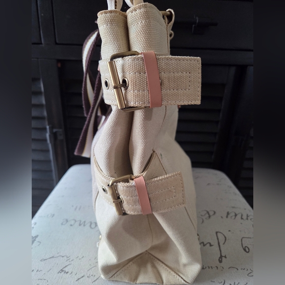 Louis Vuitton Beige Brown Canvas Cruise Line Globe MM Shopper Tote Bag - Picture 10 of 17